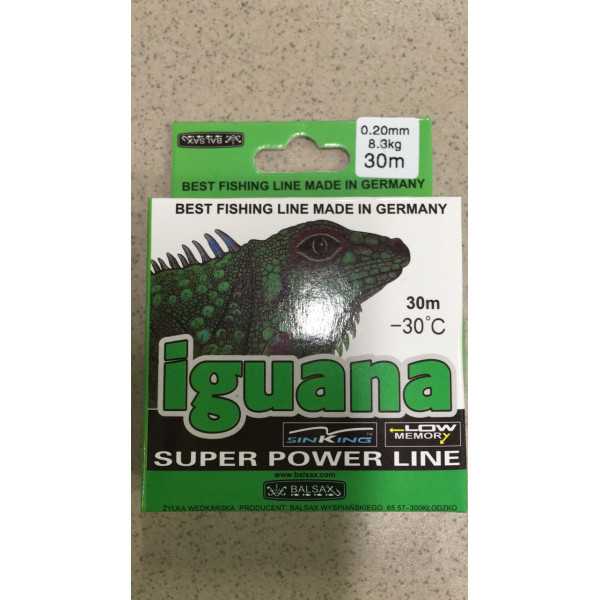 Леска зимняя Iguana -30C 30 м. 0,08 мм в Томске